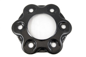 Ducati Diavel carbon fiber rear sprocket flange cover